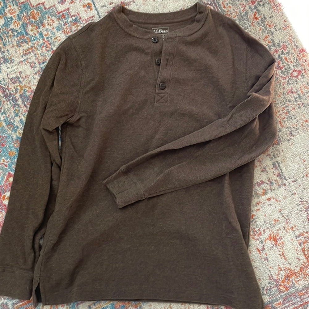Men's Unshrinkable Mini-Waffle Henley, Long-Sleeve Slim Fit